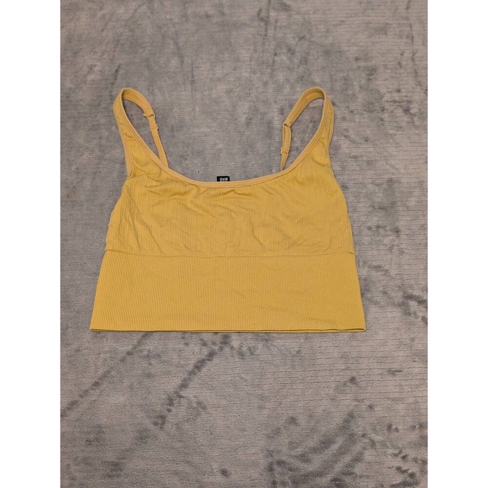 Victoria’s Secret Pink Active Seamless Lightly Lined Sports Bra S Yellow